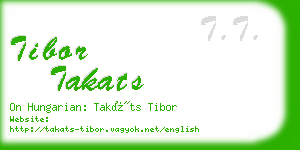 tibor takats business card